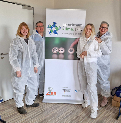 Das Team KliA beim mobilen Escape Room „Mal eben kurz die Welt retten“.