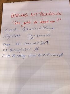 Umgang mit Rückfällen